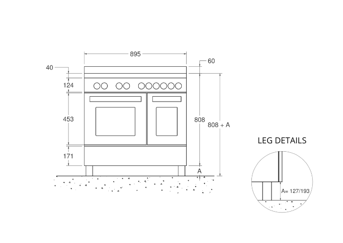 90 cm induction top electric double oven | Bertazzoni